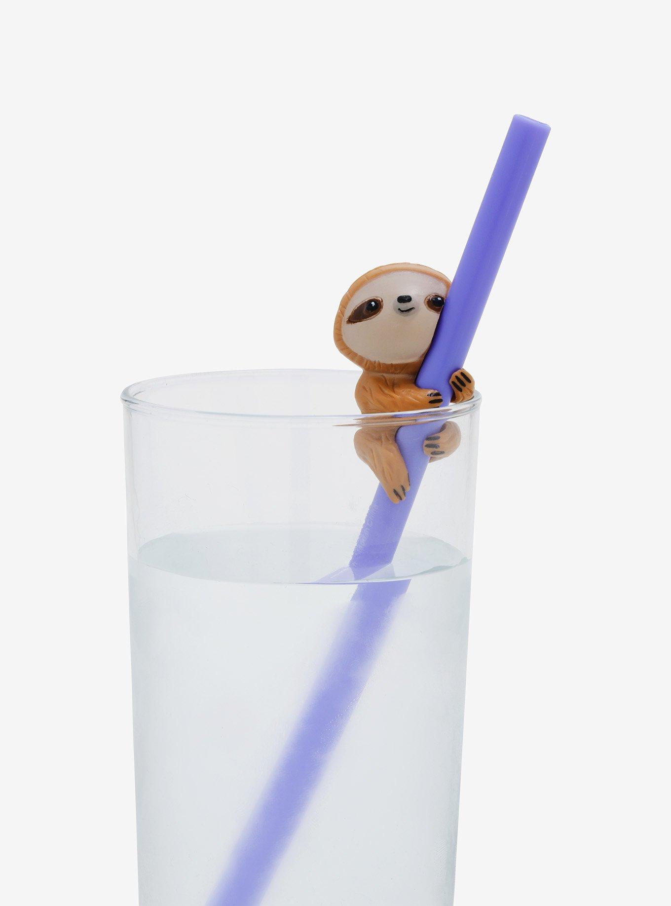 Sloth Reusable Straw Set, , hi-res