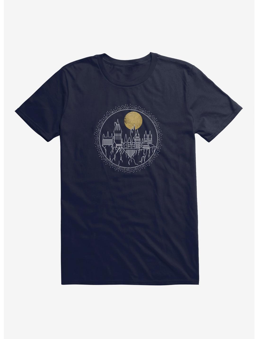 Harry Potter Hogwarts Full Moon T-Shirt, NAVY, hi-res