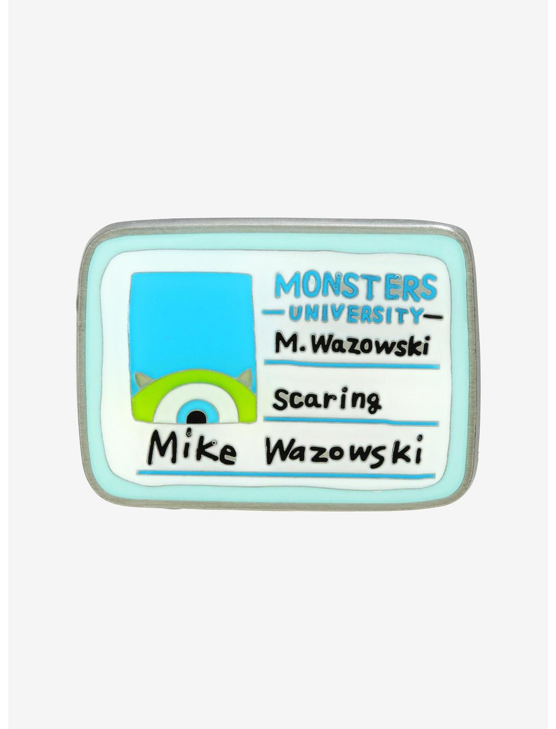 Loungefly Disney Pixar Monsters University Mike Wazowski ID Card Enamel Pin, , hi-res