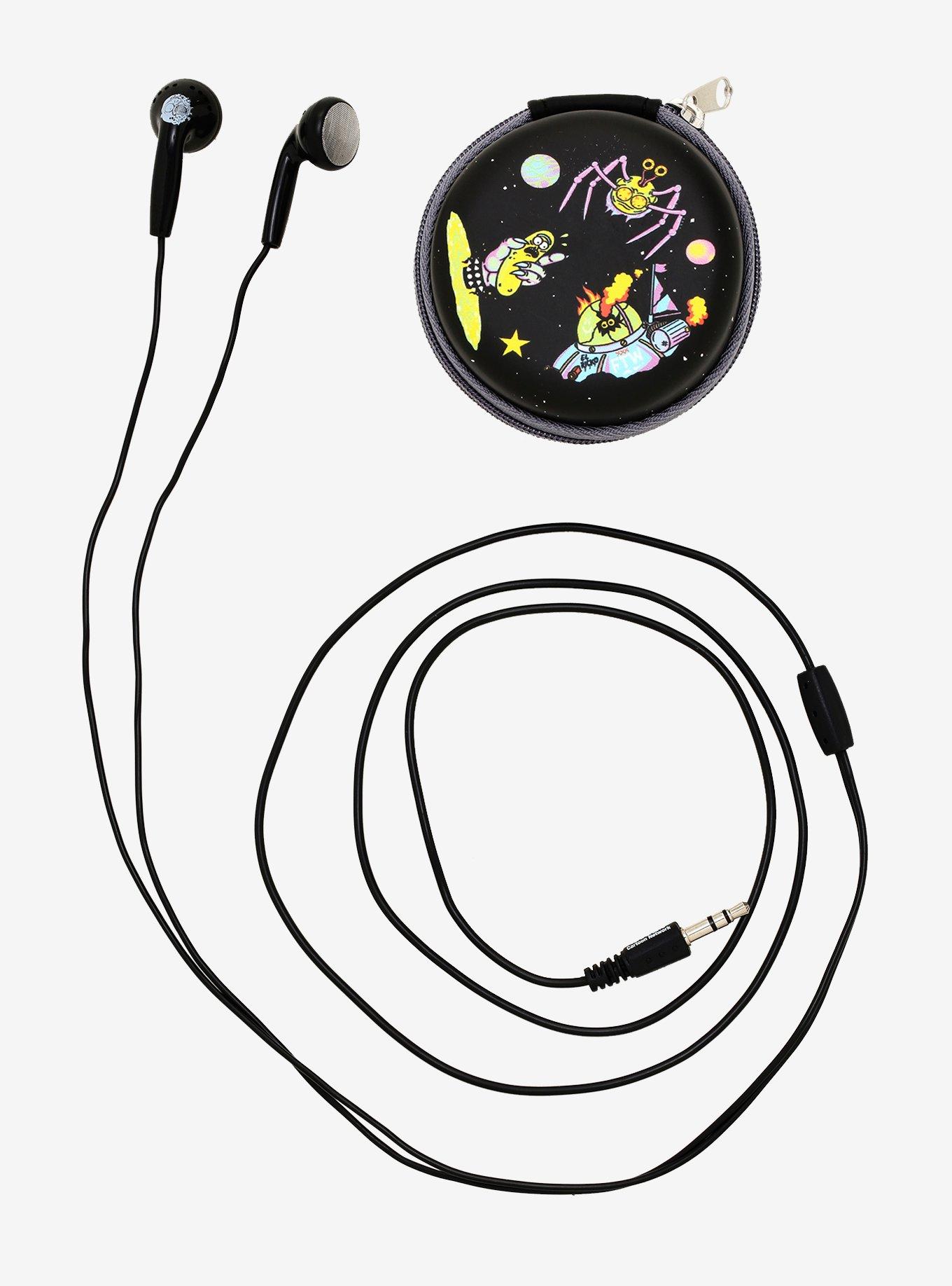 Rick And Morty Space Adventures Earbuds With Pouch, , hi-res