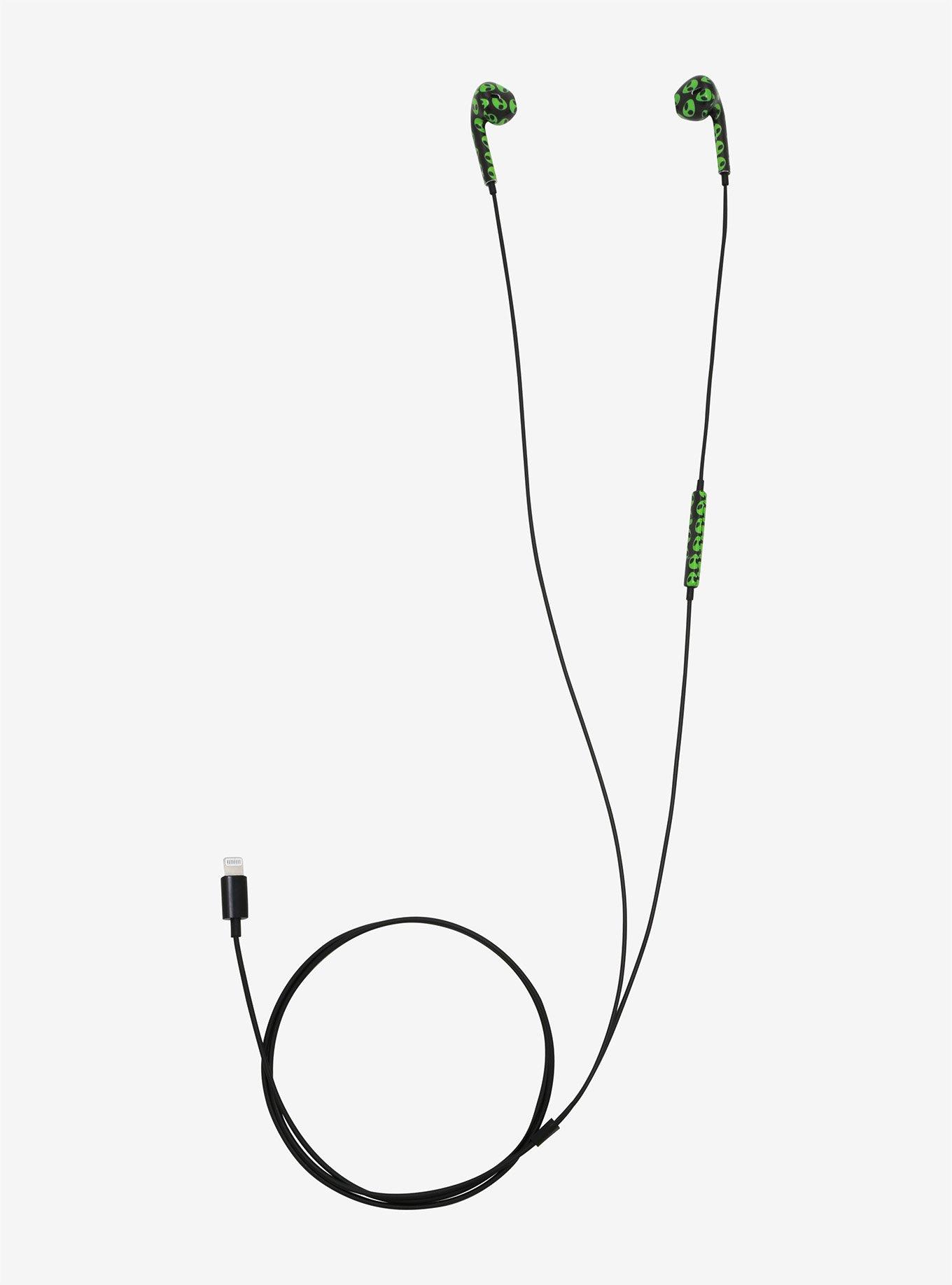 Green Alien Lightning Earbuds, , hi-res