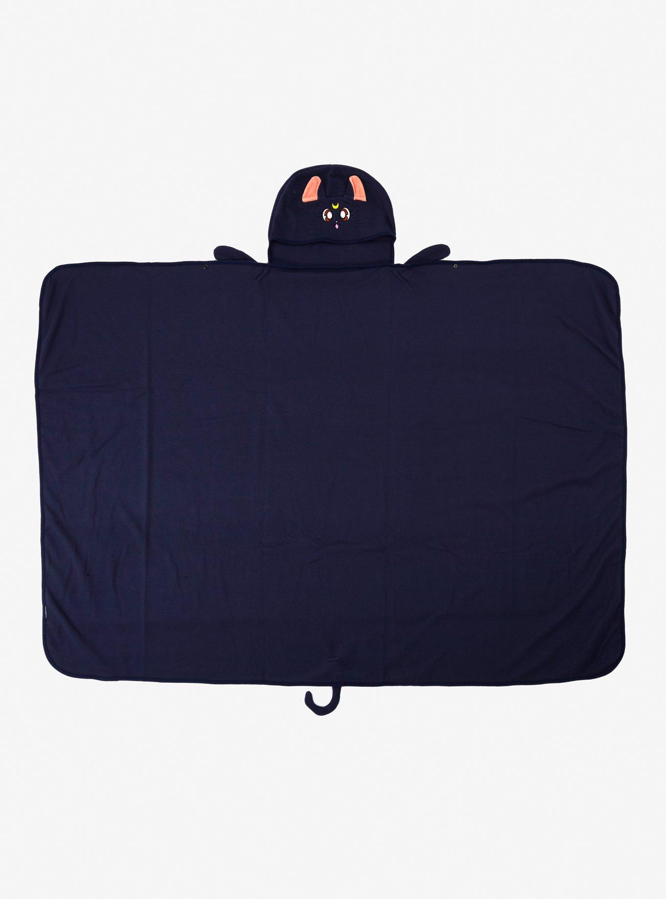 Sailor Moon Luna Hoodie Throw, , hi-res