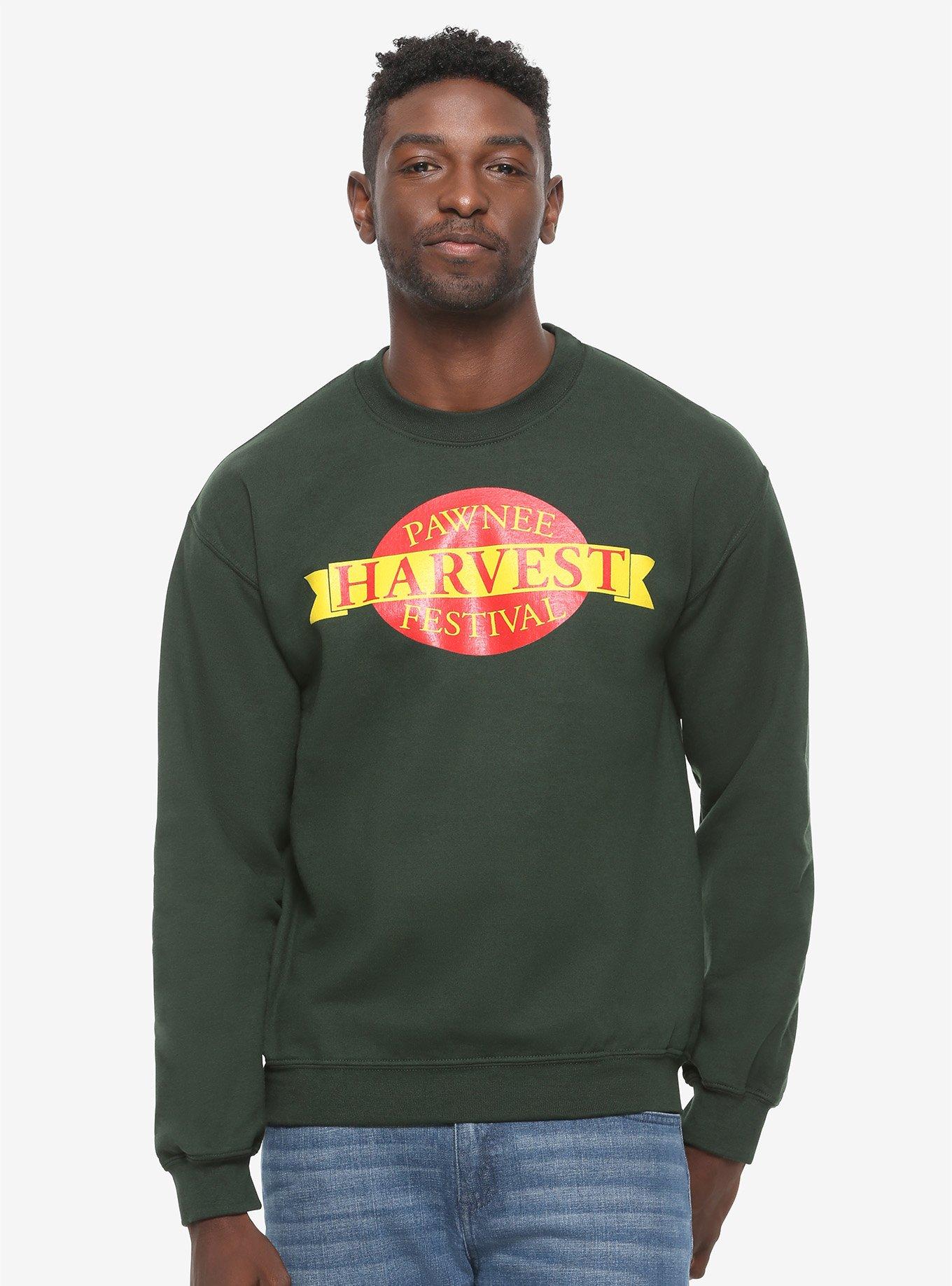Parks and Recreation Pawnee Harvest Festival Staff Crewneck - BoxLunch Exclusive, GREEN, hi-res