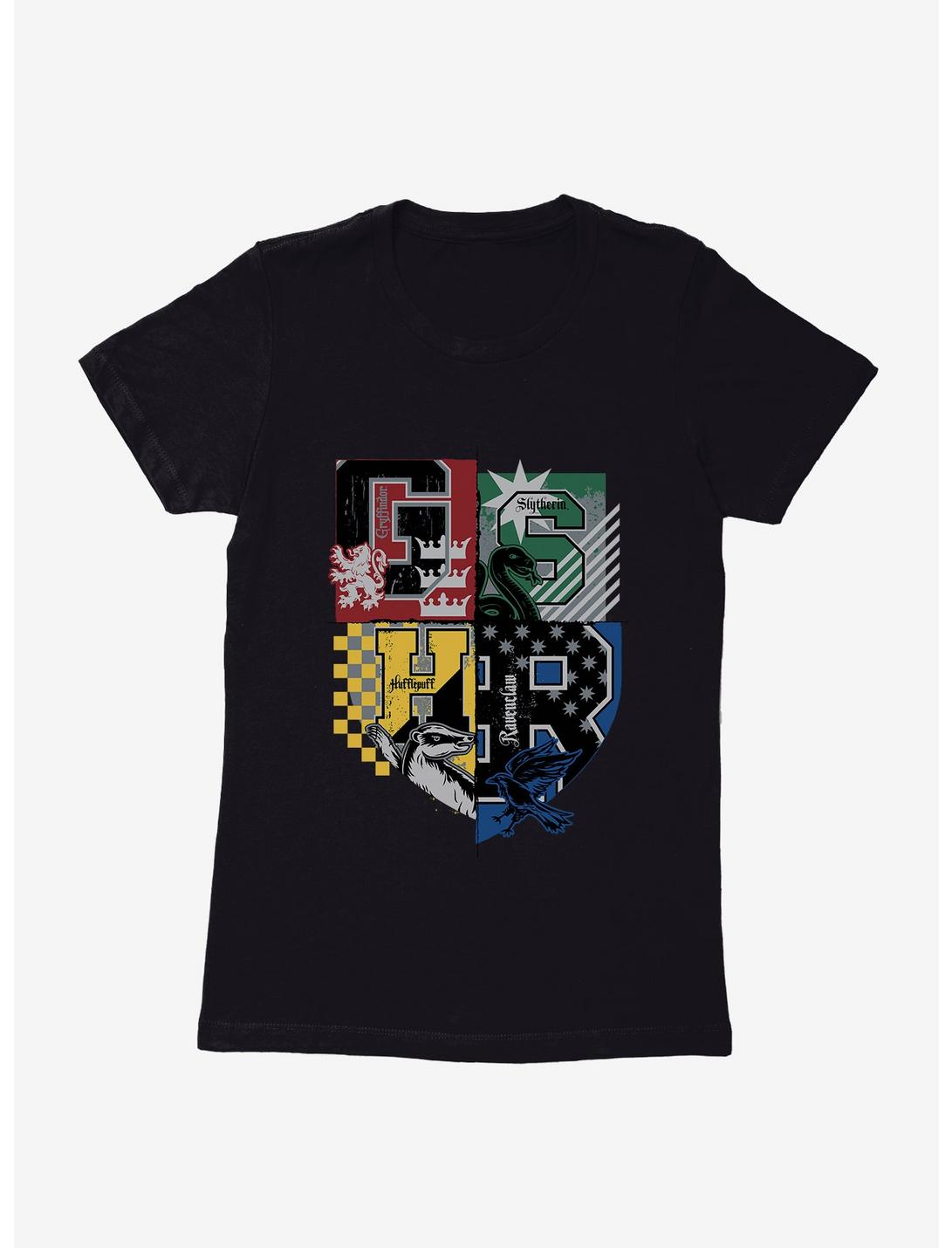 Harry Potter House Colors Shield Womens T-Shirt, , hi-res