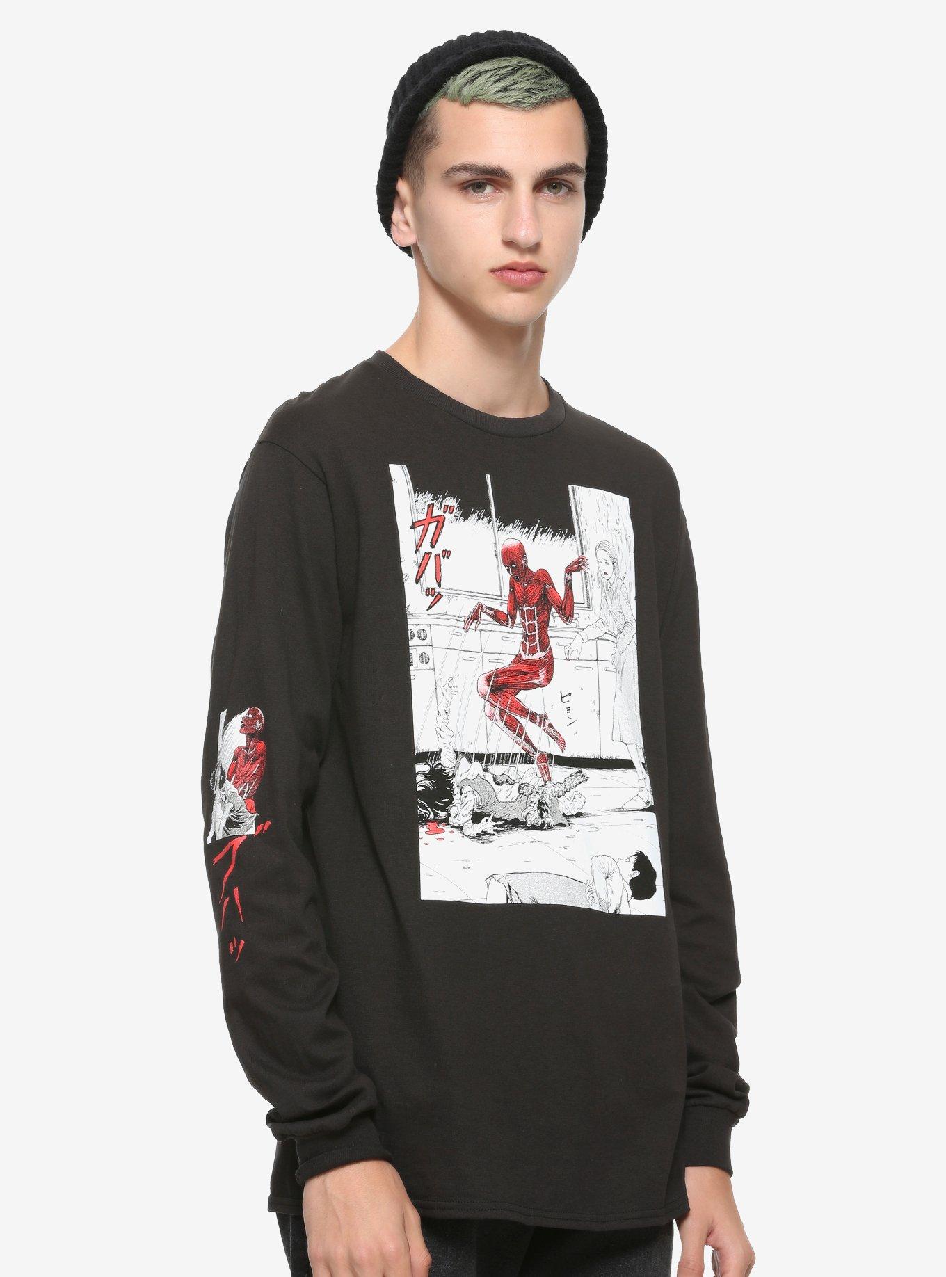 Junji Ito Skin Float Long-Sleeve T-Shirt, MULTI, hi-res