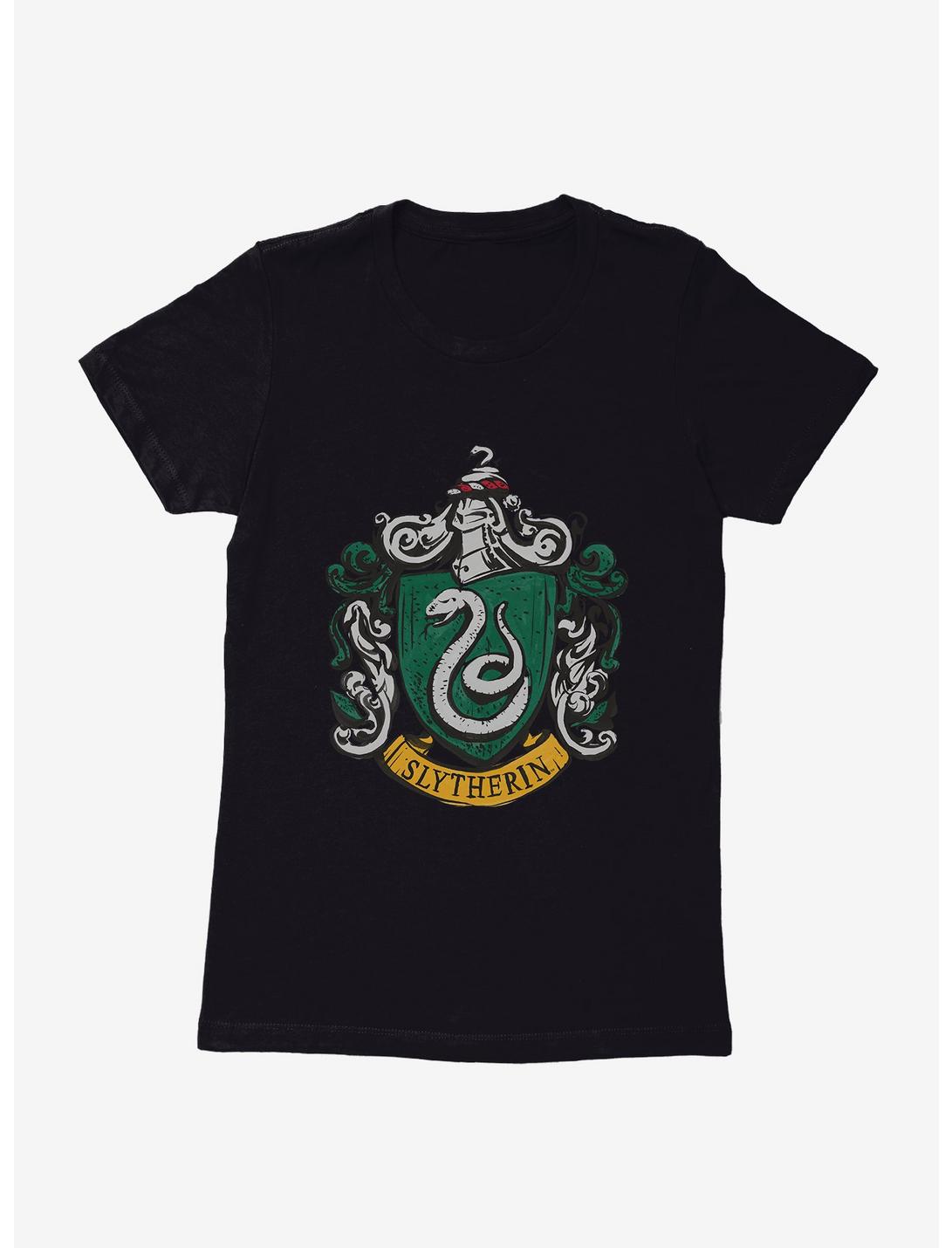 Harry Potter Slytherin Serpents Badge Womens T-Shirt, BLACK, hi-res