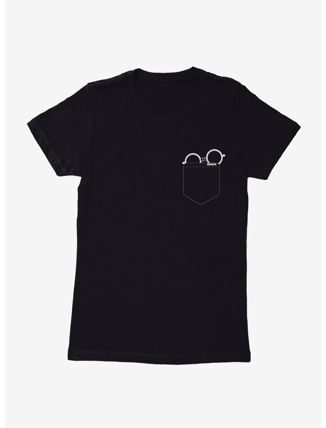 Harry Potter Faux Pocket Glasses Womens T-Shirt, BLACK, hi-res