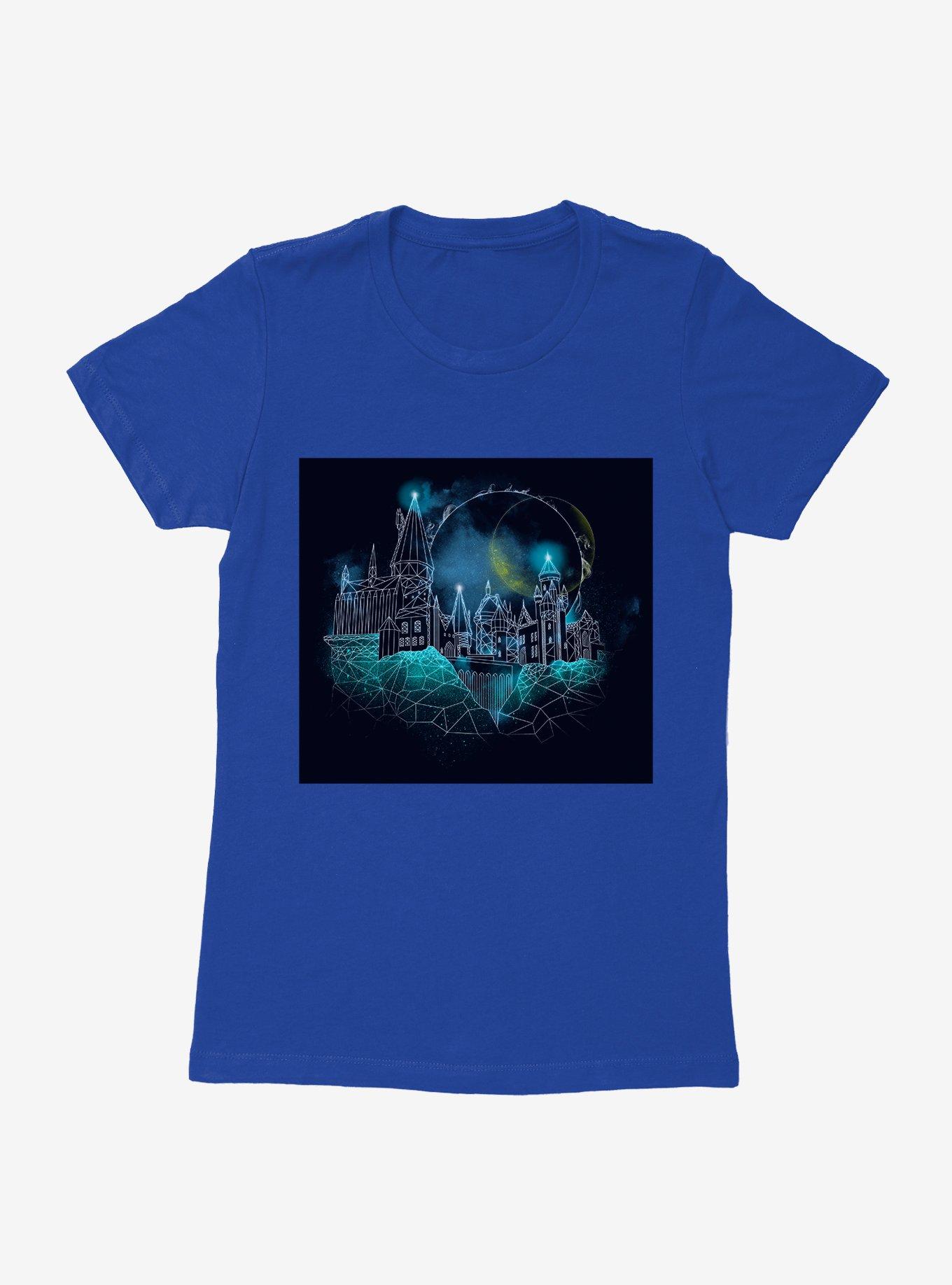 Harry Potter Hogwarts Castle Glow Womens T-Shirt, ROYAL BLUE, hi-res