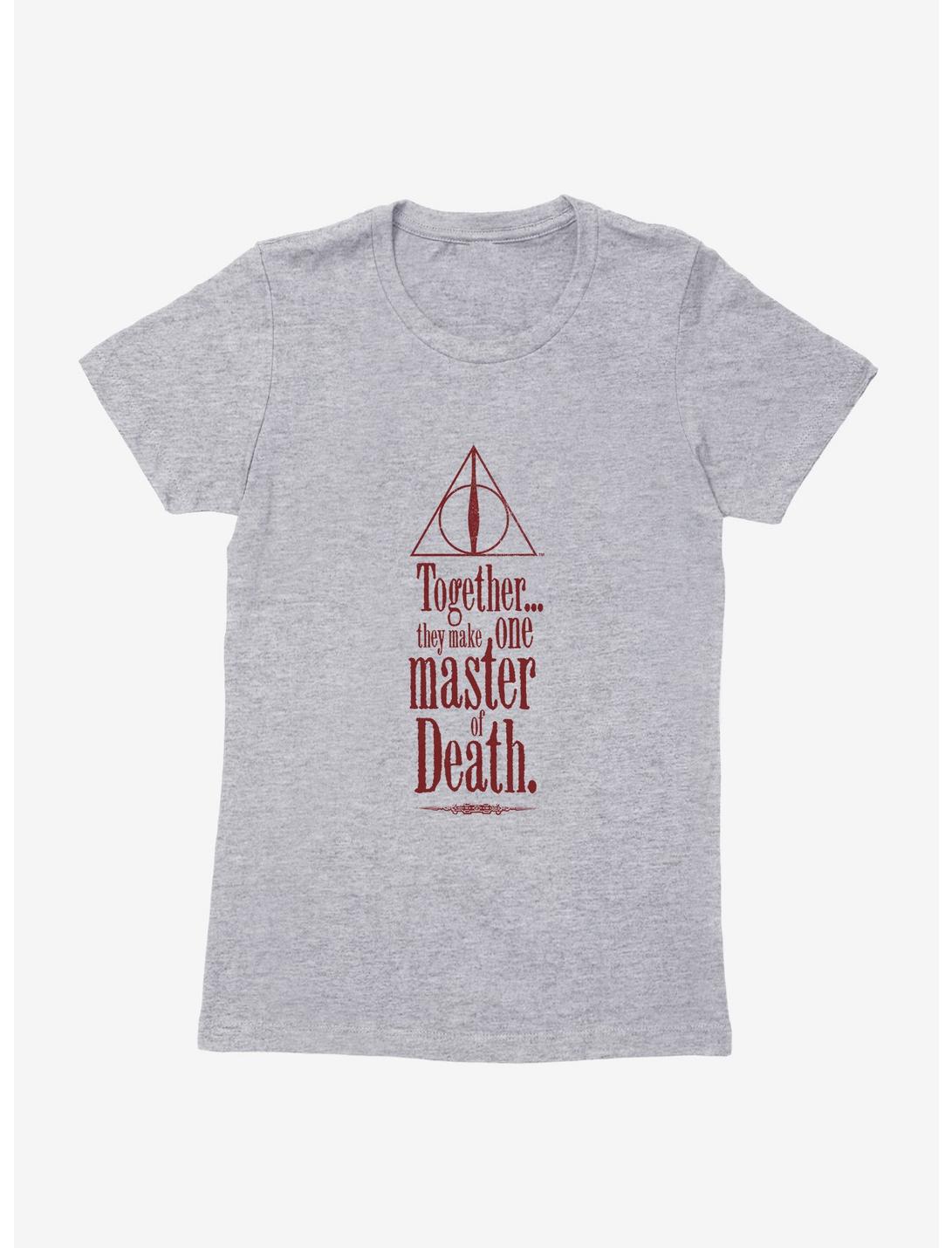 Harry Potter Deathly Hallows Master Of Death Womens T-Shirt, HEATHER GREY, hi-res
