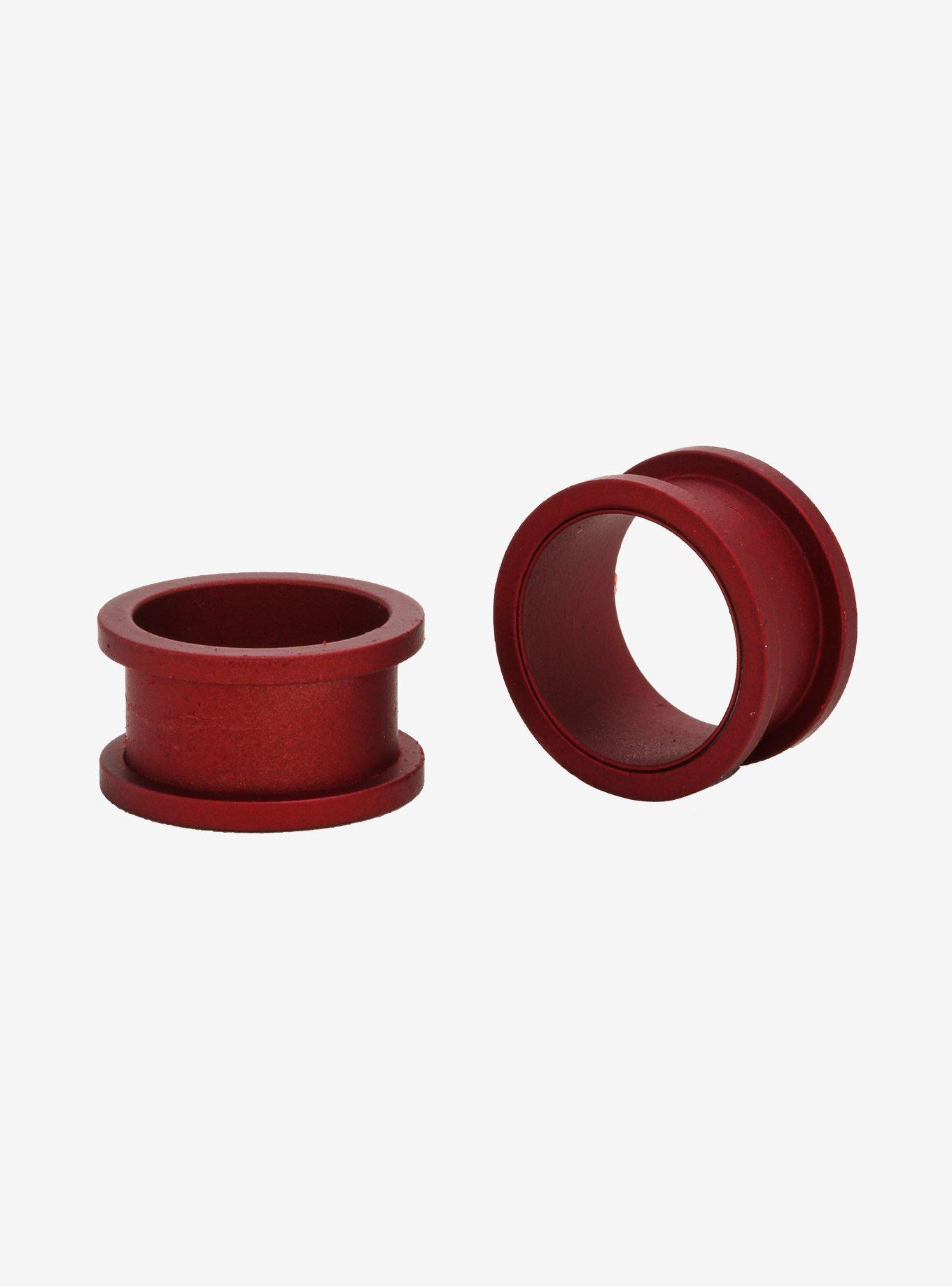 Steel Matte Red Spool Plug 2 Pack | Hot Topic