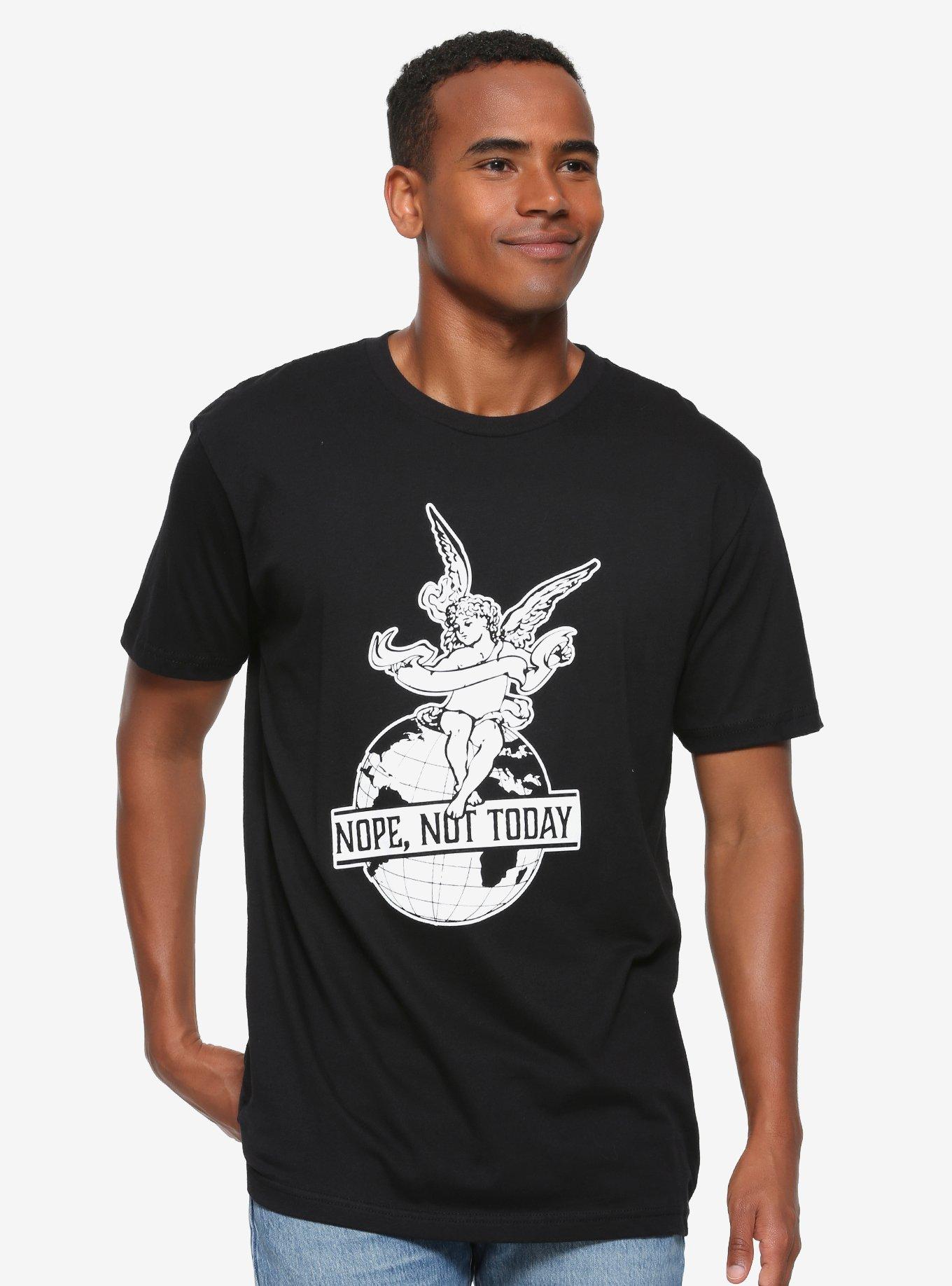 Nope Not Today Cherub T-Shirt - BoxLunch Exclusive, BLACK, hi-res view 1