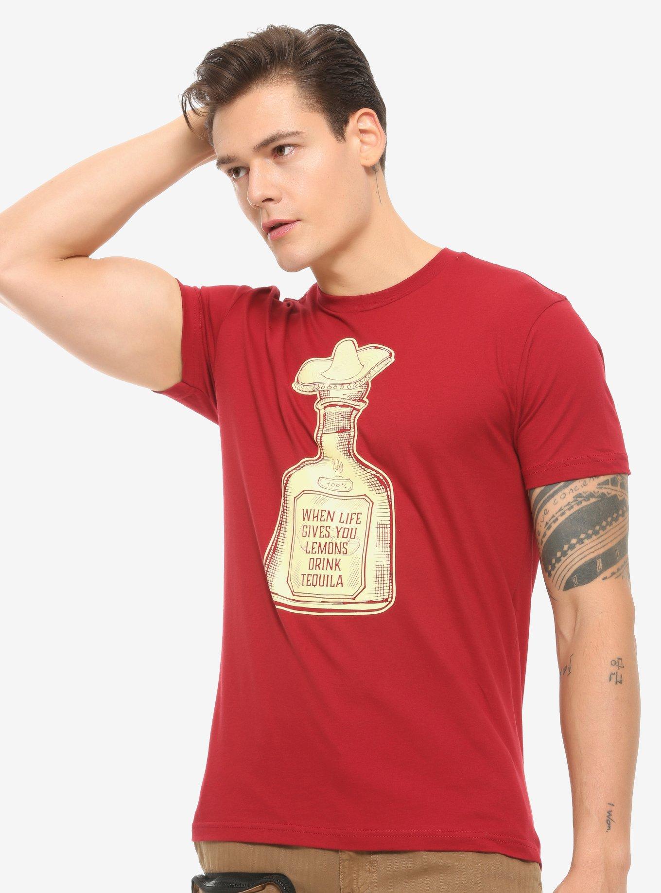 When Life Gives You Lemons T-Shirt - BoxLunch Exclusive, RED, hi-res