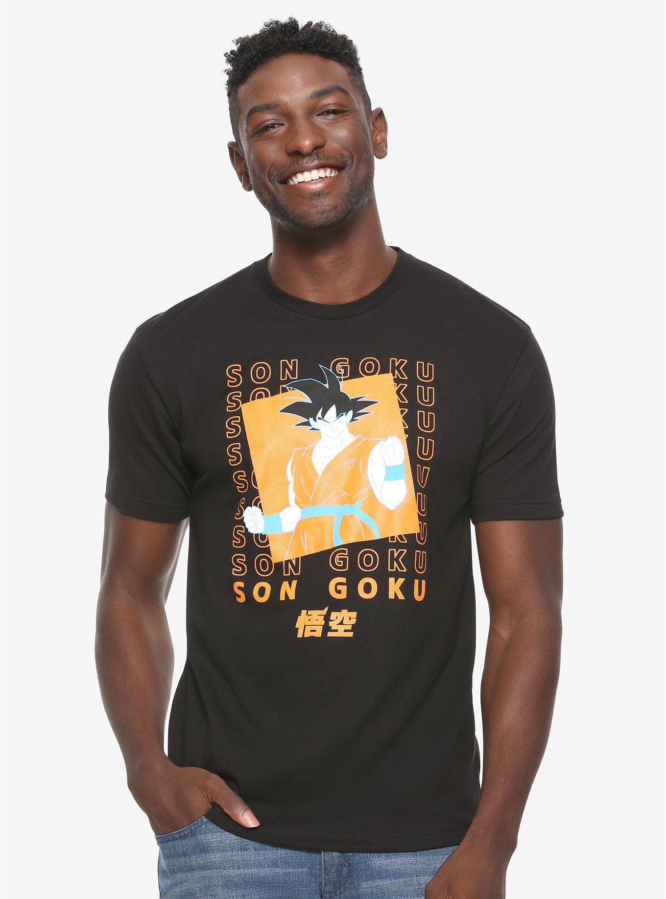 Dragon Ball Z Son Goku Character T-Shirt - BoxLunch Exclusive, BLACK, hi-res