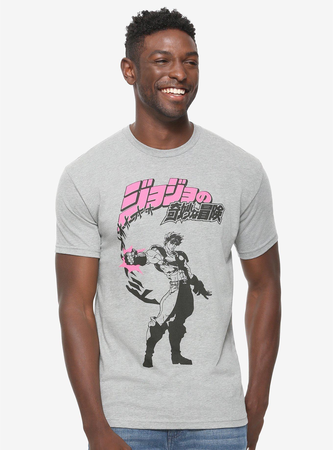 JoJo's Bizarre Adventure Kanji T-Shirt - BoxLunch Exclusive, GREY, hi-res