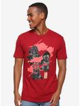 Star Wars Dark Side Clouds T-Shirt - BoxLunch Exclusive, RED, hi-res