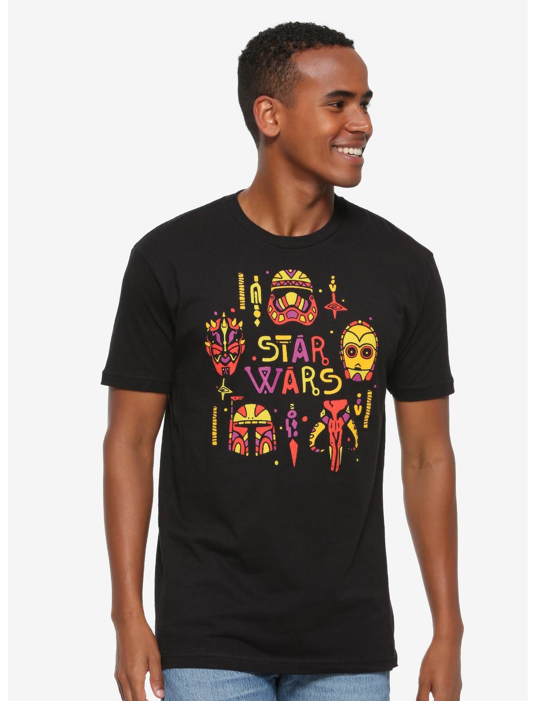 Star Wars Tribal T-Shirt - BoxLunch Exclusive, GREY, hi-res
