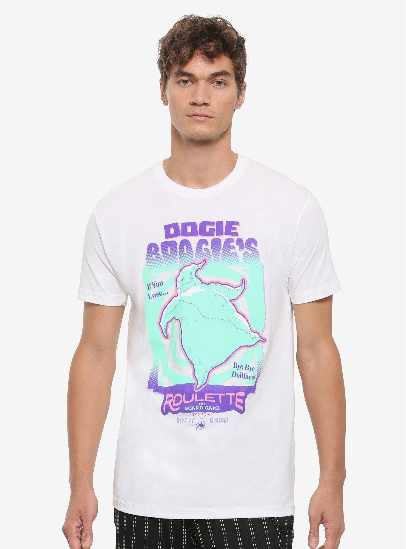 Disney The Nightmare Before Christmas Oogie Boogie's Roulette T-Shirt - BoxLunch Exclusive, WHITE, hi-res