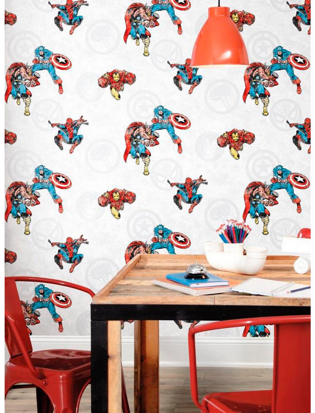Marvel Avengers Peel & Stick Wallpaper, , hi-res