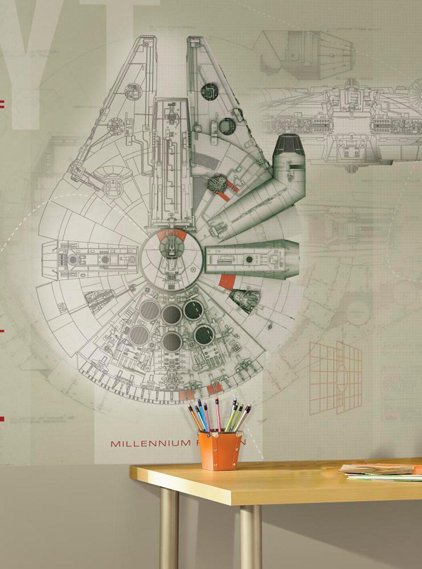 Star Wars Millennium Falcon Peel & Stick Mural