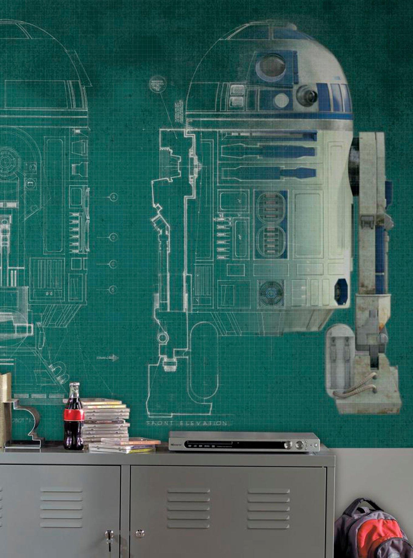 Star Wars R2-D2 Peel & Stick Mural, , hi-res