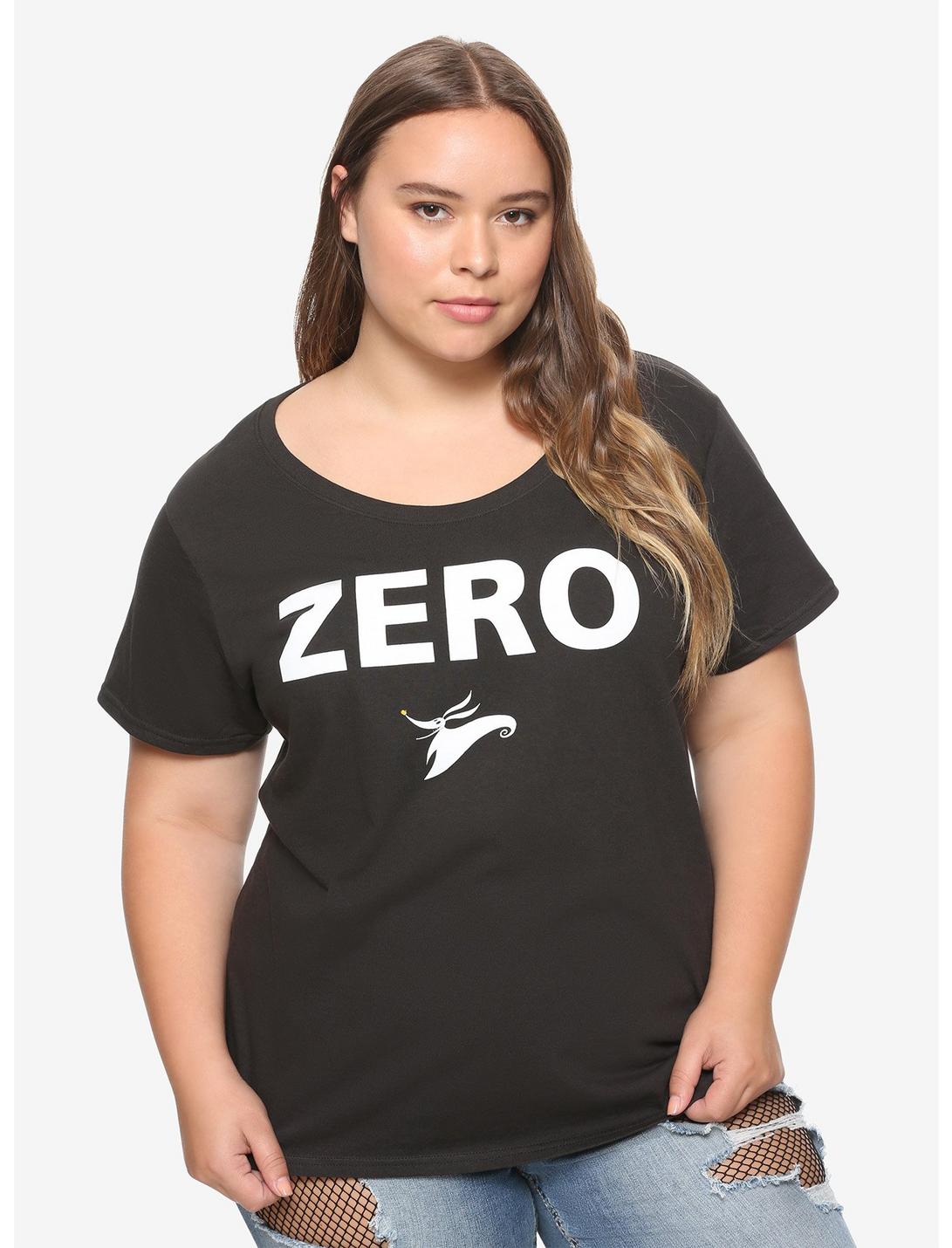 The Nightmare Before Christmas Zero Girls T-Shirt Plus Size, WHITE, hi-res