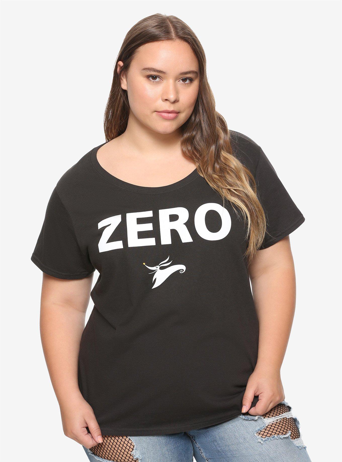 The Nightmare Before Christmas Zero Girls T-Shirt Plus Size, WHITE, hi-res