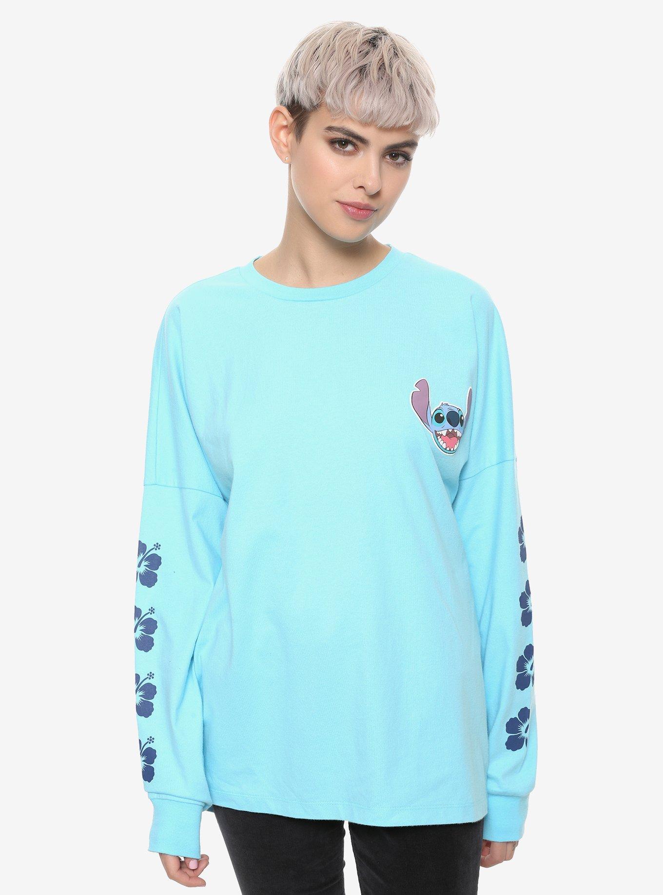 Disney Lilo & Stitch Ohana Girls Athletic Jersey, BLUE, hi-res