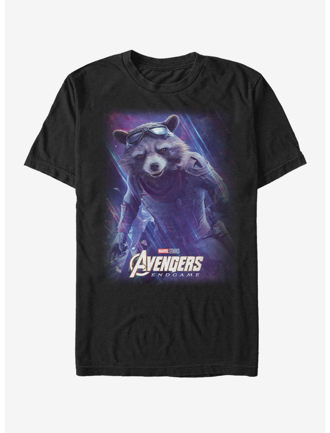 Marvel Avengers: Endgame Space Rocket T-Shirt, BLACK, hi-res