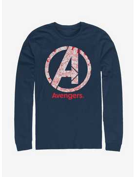 Marvel Avengers: Endgame Line Art Logo Long Sleeve T-Shirt , , hi-res