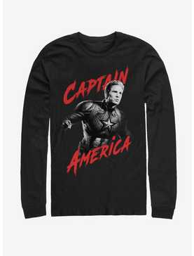 Marvel Avengers: Endgame High Contrast America Long Sleeve T-Shirt, , hi-res