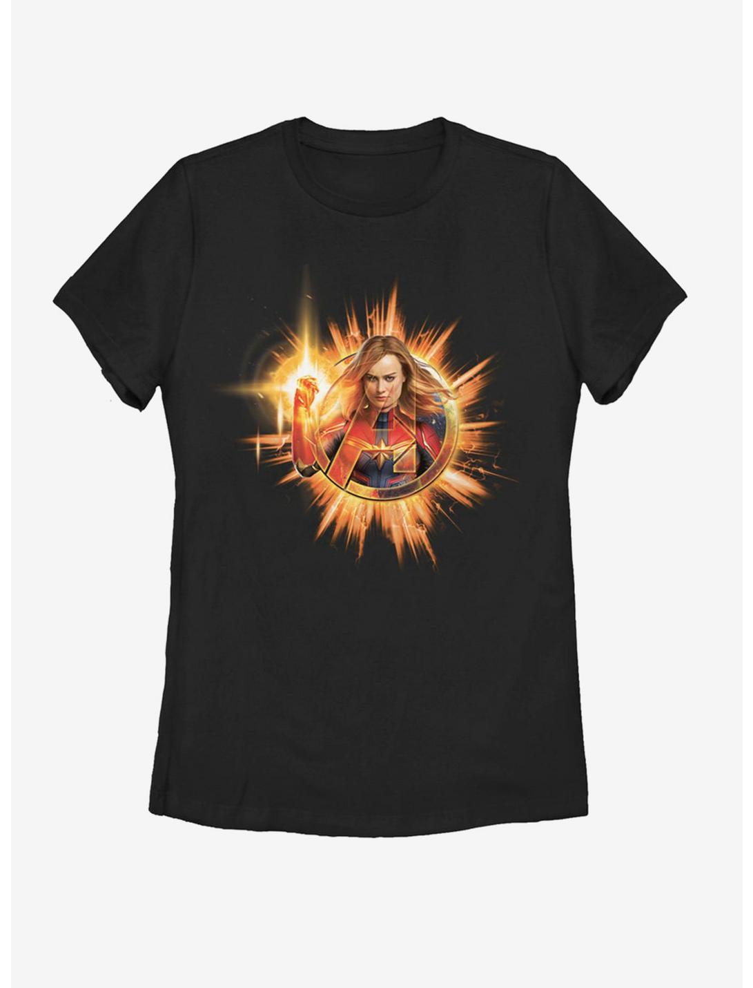 Marvel Avengers: Endgame Fire Marvel Womens T-Shirt, BLACK, hi-res