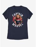 Marvel Avengers: Endgame Cap Marvel Burst Womens T-Shirt, NAVY, hi-res