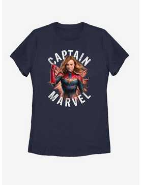 Marvel Avengers: Endgame Cap Marvel Burst Womens T-Shirt, , hi-res
