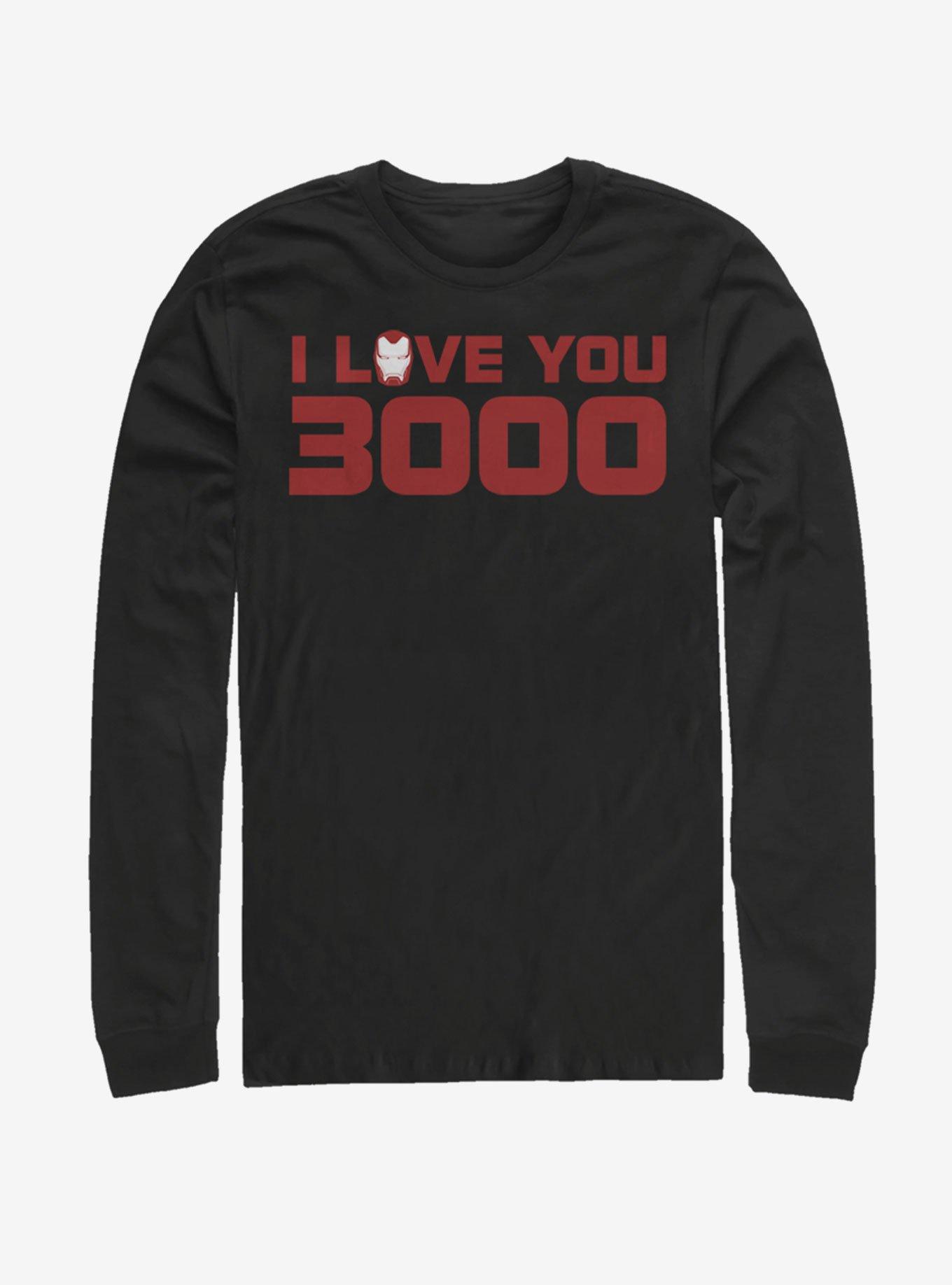 Marvel Avengers: Endgame Iron Man Love 3000 Long Sleeve T-Shirt, , hi-res