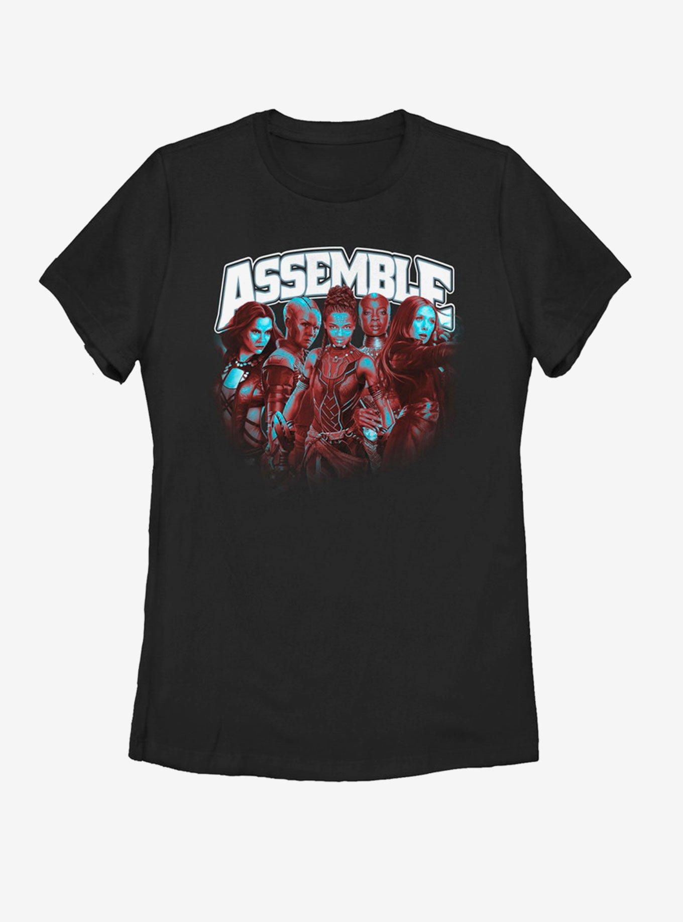 Marvel Avengers: Endgame Assemble The Heroes Womens T-Shirt, BLACK, hi-res