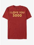 Marvel Avengers: Endgame Love You 3000 T-Shirt, RED, hi-res