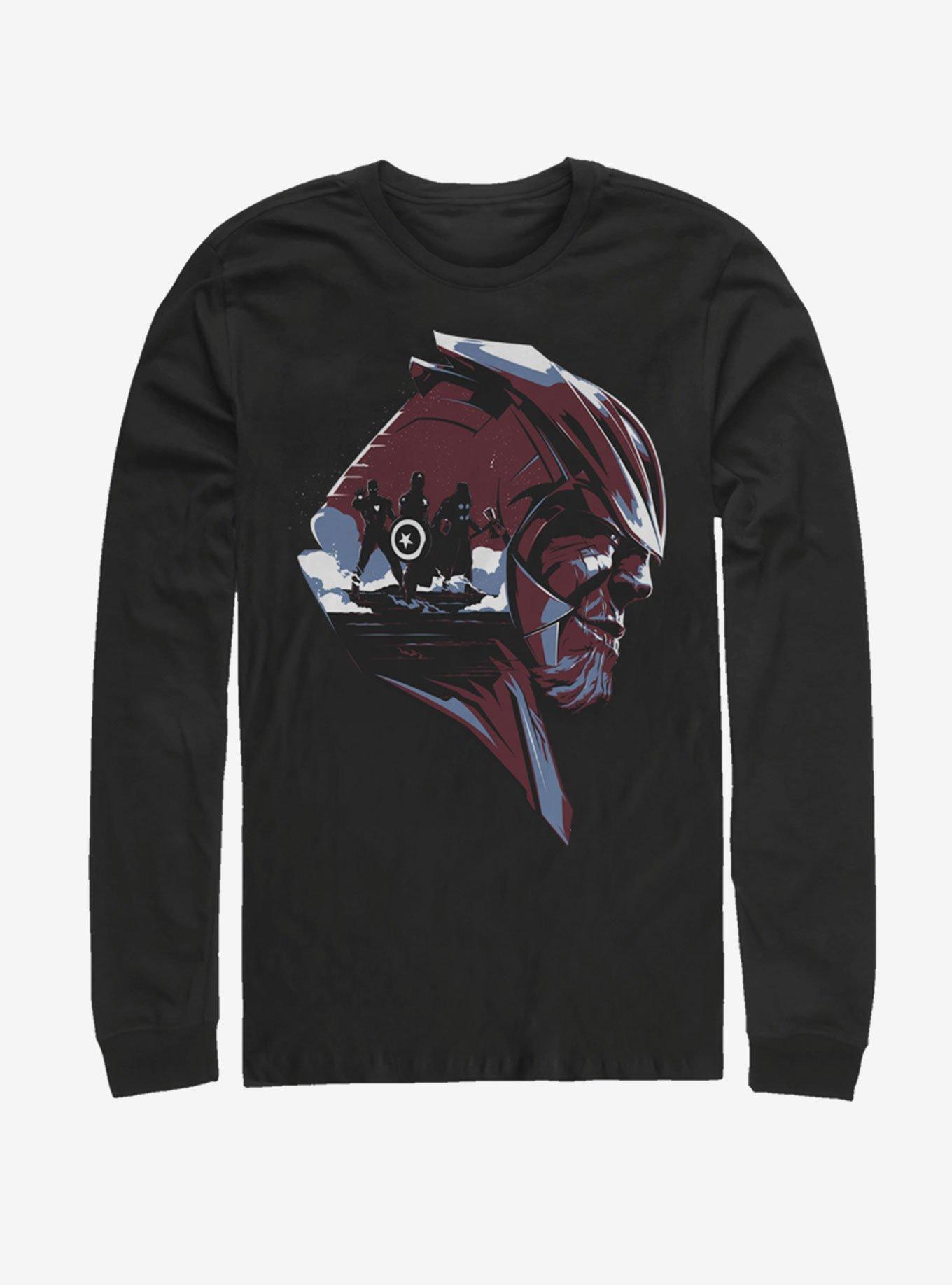 Marvel Avengers: Endgame Thanos Avengers Long Sleeve T-Shirt, BLACK, hi-res