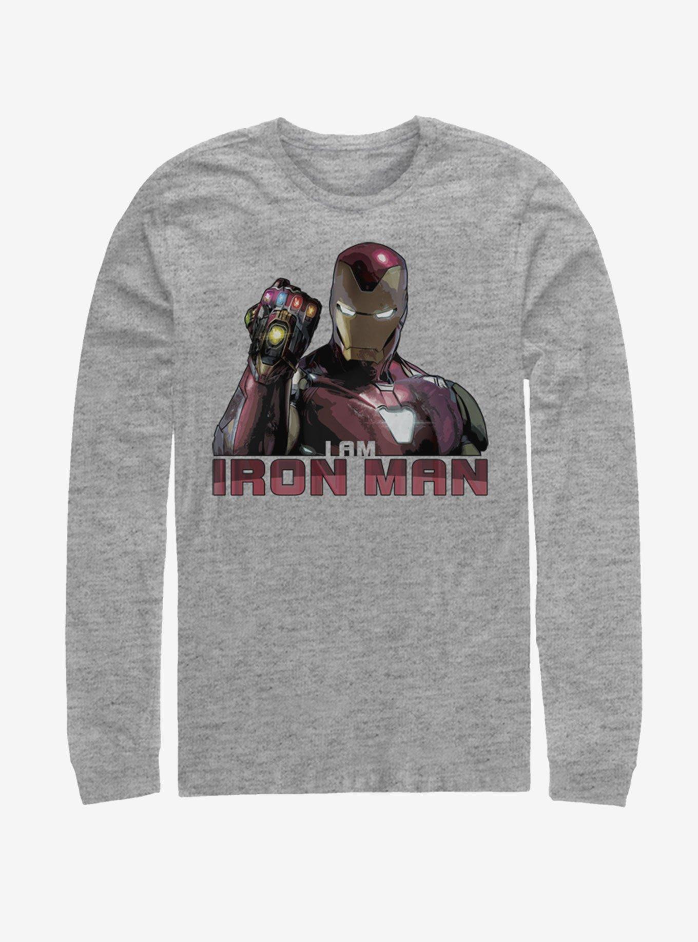 Marvel Avengers: Endgame Iron Man Infinity Stones Long Sleeve T-Shirt, , hi-res