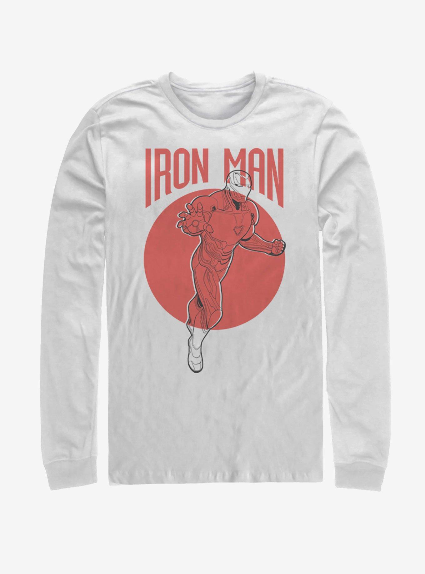 Marvel Avengers: Endgame Iron Man Simplicity Long Sleeve T-Shirt, WHITE, hi-res