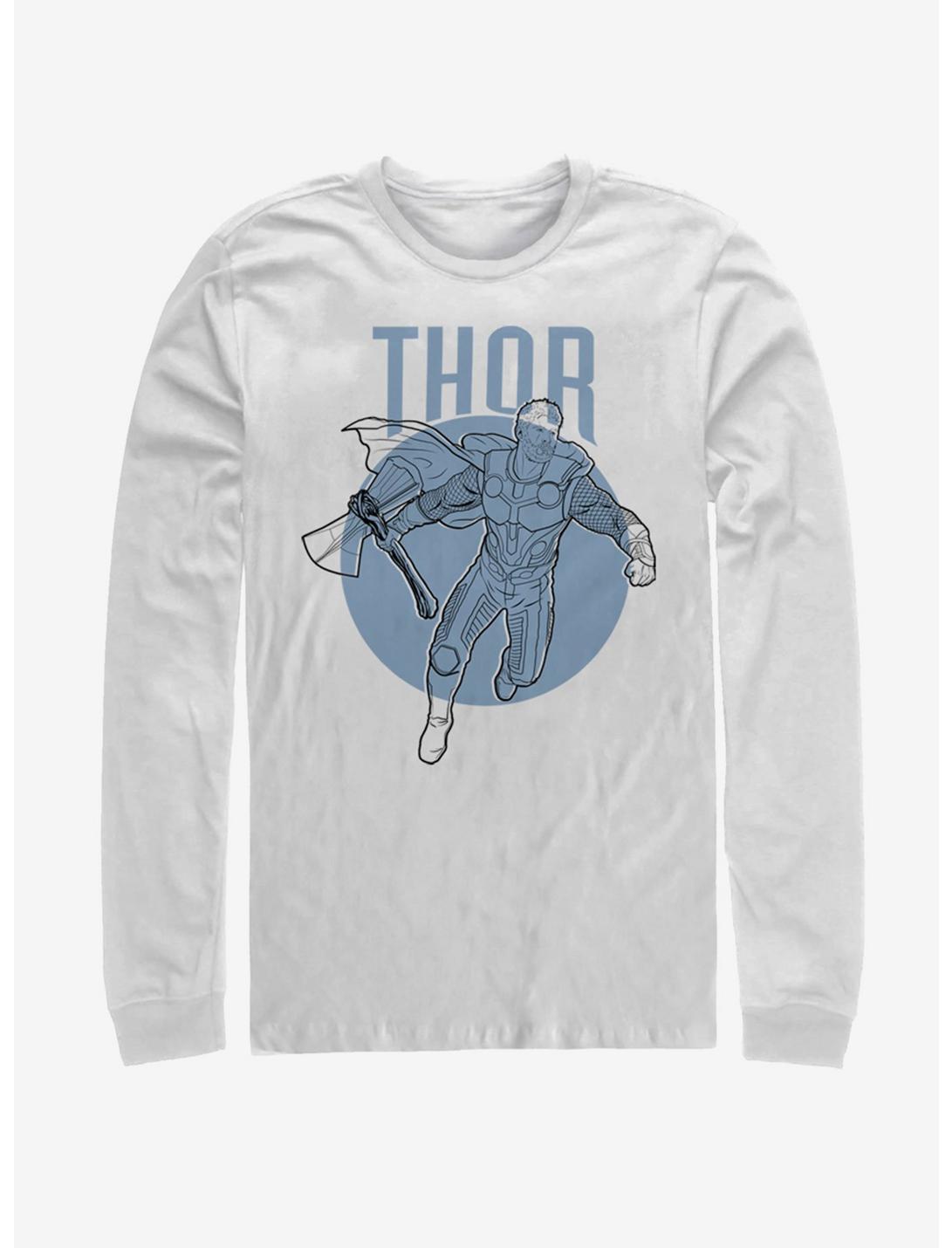 Marvel Avengers: Endgame Thor Simplicity Long Sleeve T-Shirt, WHITE, hi-res