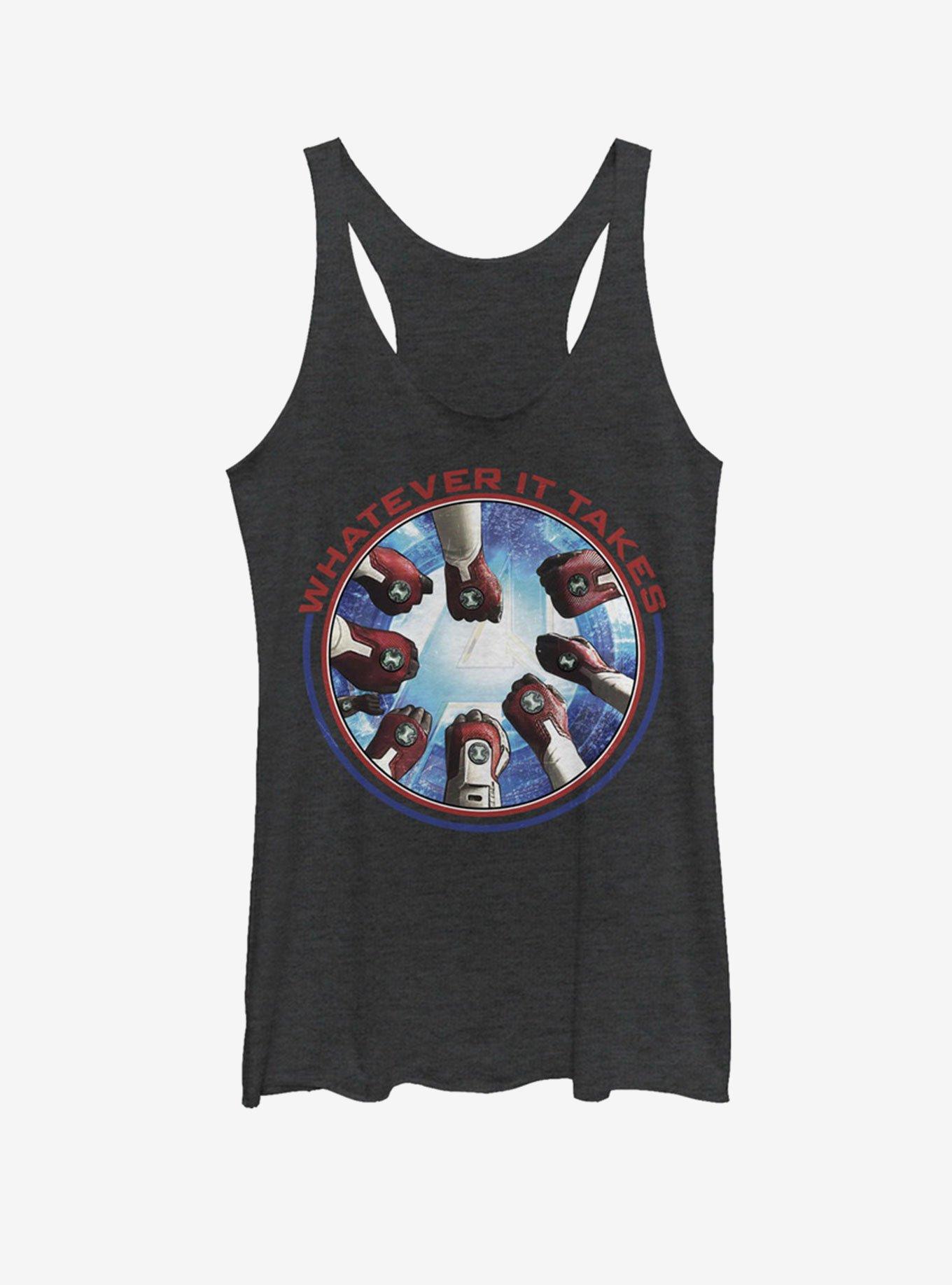 Marvel Avengers: Endgame Avengers Hands Womens Tank Top, BLK HTR, hi-res