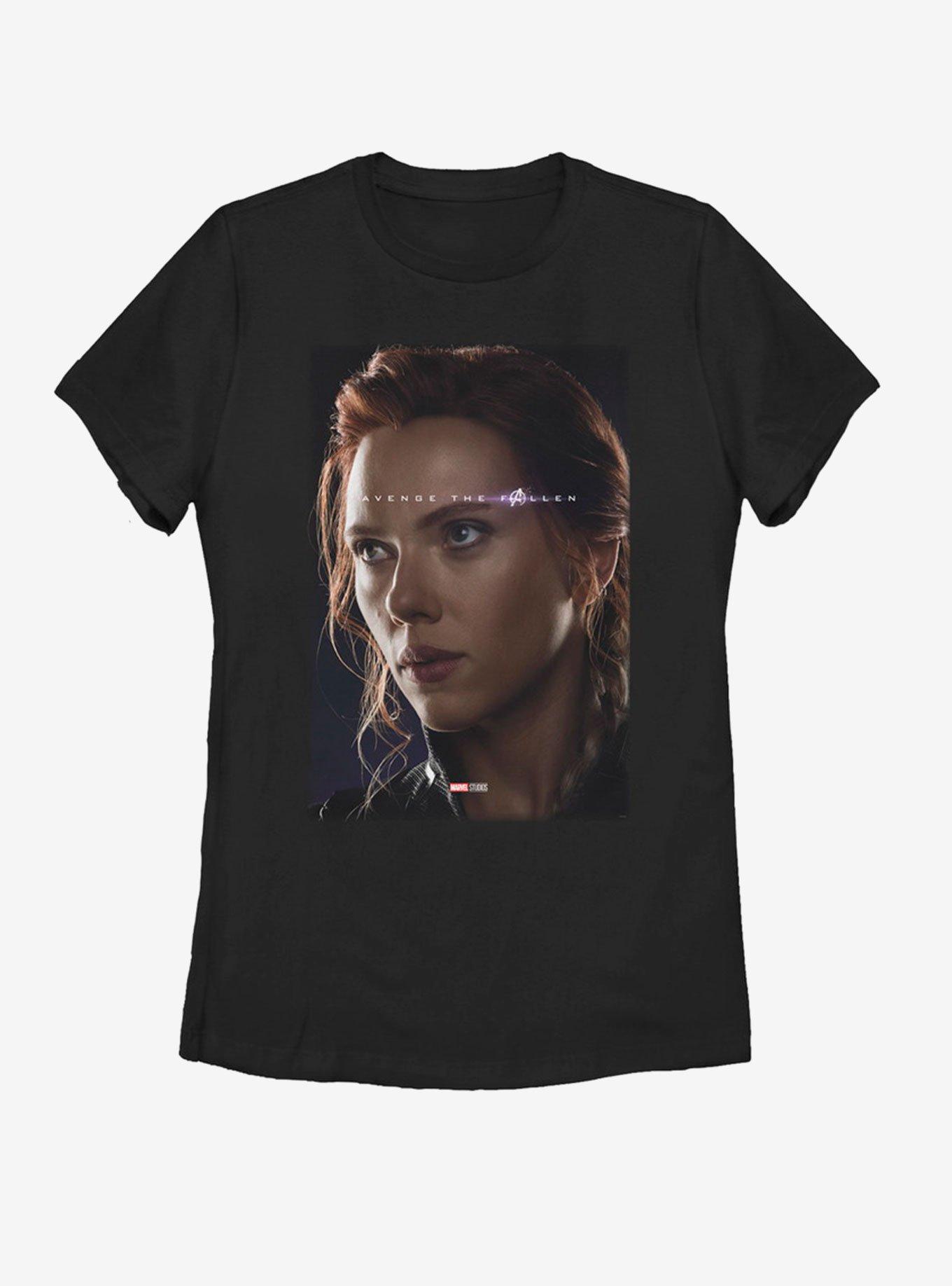 Marvel Avengers: Endgame Avenge Black Widow Womens T-Shirt, BLACK, hi-res