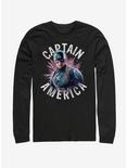 Marvel Avengers: Endgame Cap Burst Long Sleeve T-Shirt, BLACK, hi-res