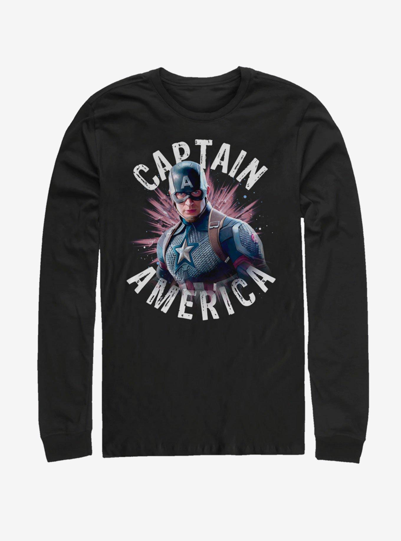 Marvel Avengers: Endgame Cap Burst Long Sleeve T-Shirt, , hi-res