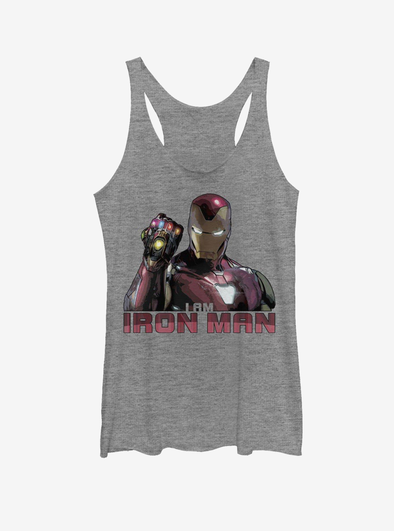Marvel Avengers: Endgame Iron Man Stones Womens Tank Top, GRAY HTR, hi-res