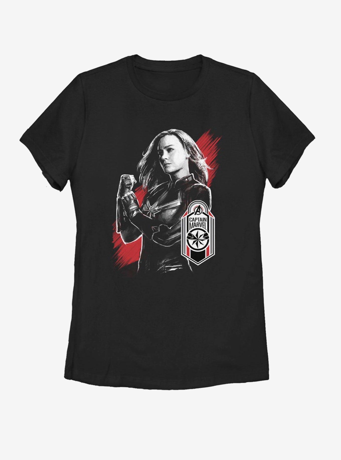 Marvel Avengers: Endgame Cap Marvel Tag Womens T-Shirt, , hi-res