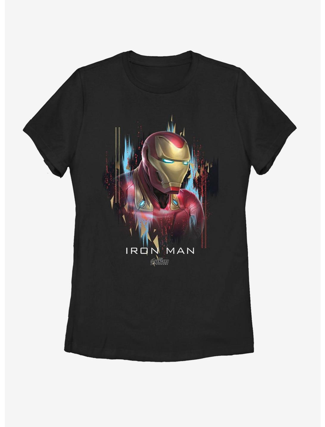 Marvel Avengers: Endgame Ironman Portrait Womens T-Shirt, BLACK, hi-res