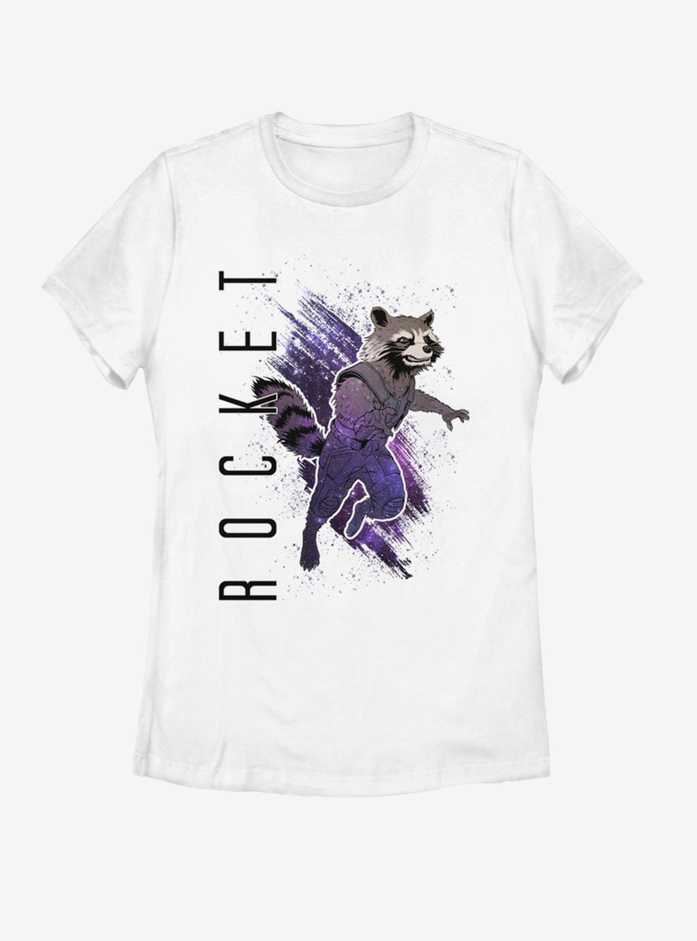 Marvel Avengers: Endgame Rocket Painted Womens T-Shirt, , hi-res