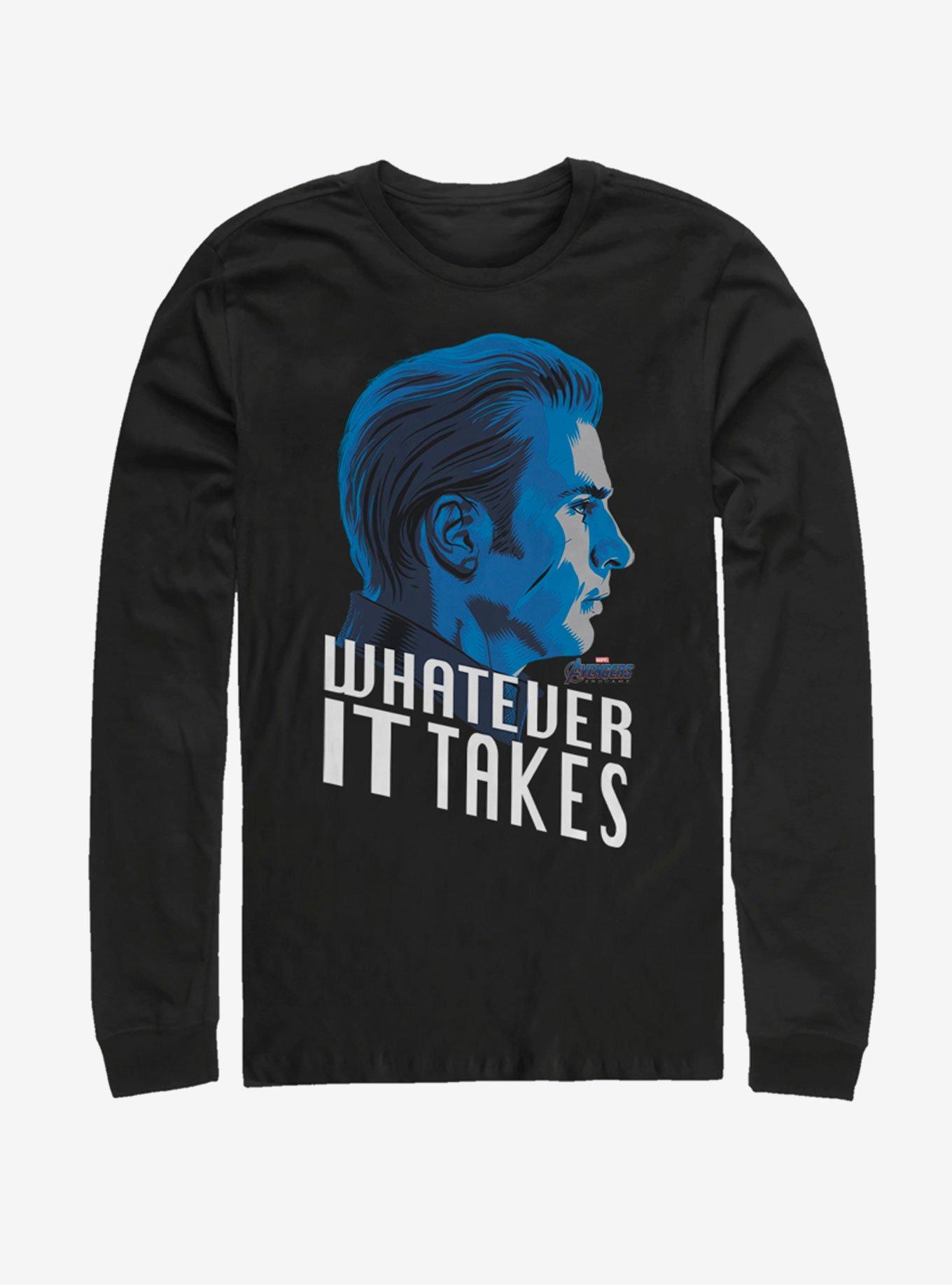 Marvel Avengers: Endgame Cap America Calls Long Sleeve T-Shirt, , hi-res