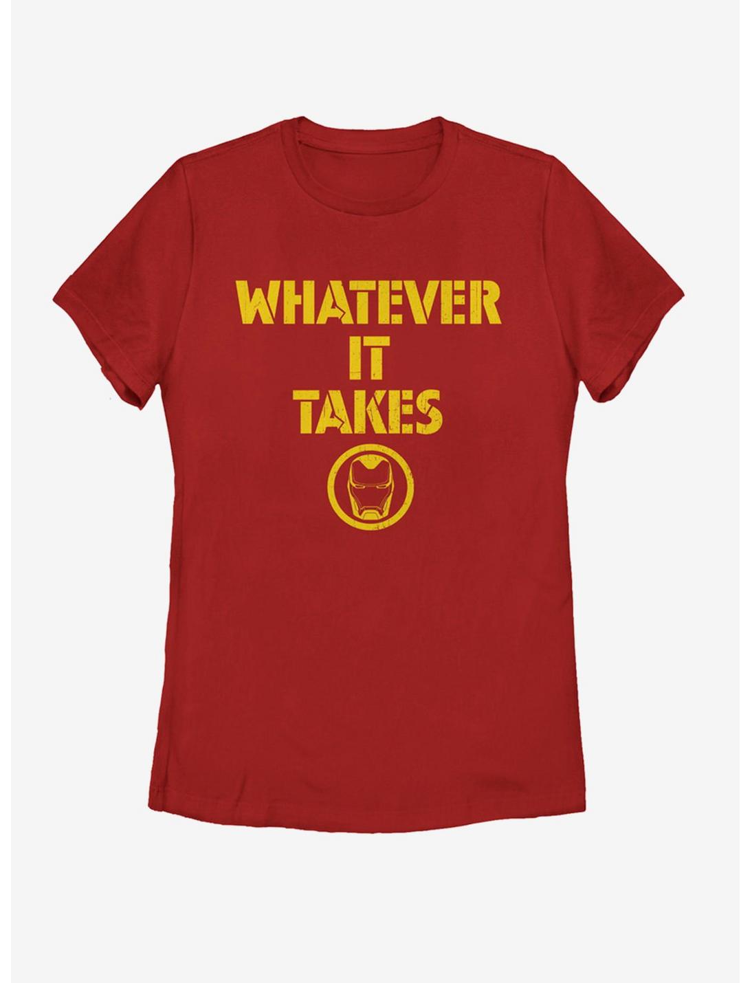 Marvel Avengers: Endgame Ironman Whatever It Takes Womens T-Shirt, RED, hi-res